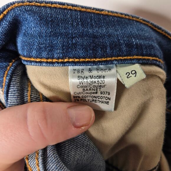 RAG & BONE/JEAN Capri Jeans In Barnet Size 29 - Picture 12 of 12